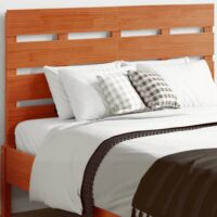 Sengegavl 90X3X80 Cm Massivt Fyrretræ – Gyldenbrun / 135.5 x 80 cm