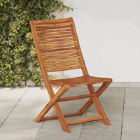 Foldbare Havestole 51x66x95 Cm Massivt Akacietræ - 2 / Uden armlæn