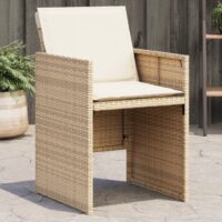 Havestole 4 Stk. Med Hynder Polyrattan