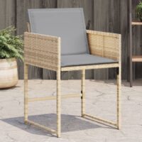 Havestole 4 Stk. Med Hynder Polyrattan