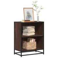 Bogreol 60X35X170,5 Cm Konstrueret Træ Etræsfarve Brun Eg - 60 cm / 76 cm