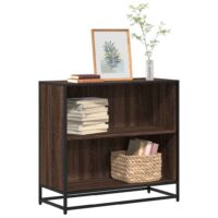Bogreol 60X35X170,5 Cm Konstrueret Træ Etræsfarve Brun Eg – 80.5 cm / 76 cm