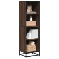 Bogreol 60X35X170,5 Cm Konstrueret Træ Etræsfarve Brun Eg – 40 cm / 139 cm