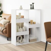 Rumdeler Konstrueret Træ – Hvid / 115 cm