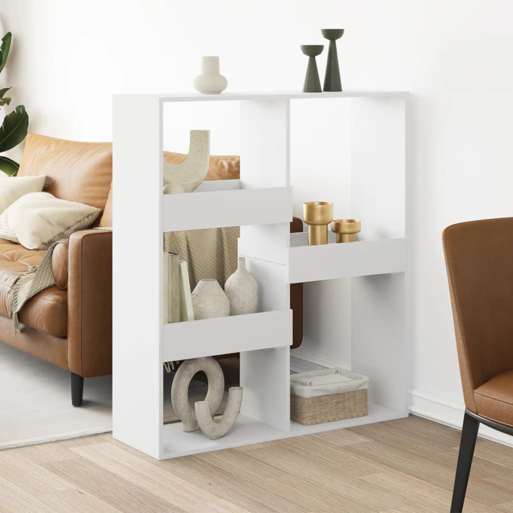 Rumdeler Konstrueret Træ - Hvid / 115 cm