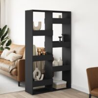 Rumdeler Konstrueret Træ – Sort / 175 cm