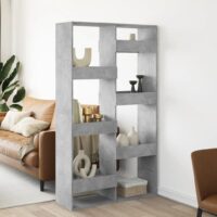 Rumdeler Konstrueret Træ – Betongrå / 175 cm