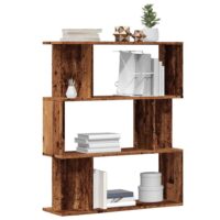 Bogreol/Rumdeler 80x24x96 Cm Konstrueret Træ - Gammelt træ