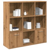 Bogreol 98x30x98 Cm Konstrueret Træ - artisan eg