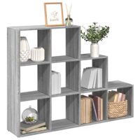 Bogreol/Rumdeler 137,5X29X103,5 Konstrueret Træ Grå Sonoma-Eg