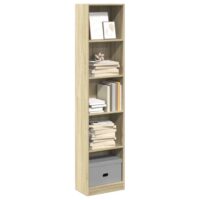 Bogreol 40 X 24 X Spånplade Sonoma-Eg – 40 cm / 176 cm