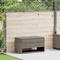 Udendørs Hyndeboks 100x55x55,5 Cm Polyrattan - Grå