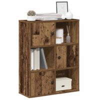 Bogreol 60X24X101,5 Cm Konstrueret Træ Antikt Træ Gammelt Træ – 60 cm / 76.5 cm