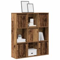 Bogreol 60X24X101,5 Cm Konstrueret Træ Antikt Træ Gammelt Træ – 89 cm / 101.5 cm