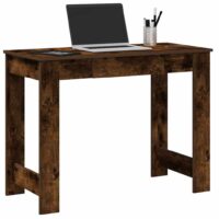 Skrivebord 100x45x75 Cm Konstrueret Træ – Røget eg
