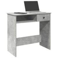 Skrivebord 80x40x75 Cm Konstrueret Træ – Betongrå