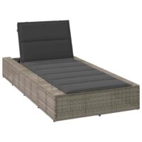 Solseng Med Flydende Hynde Polyrattan - Grå