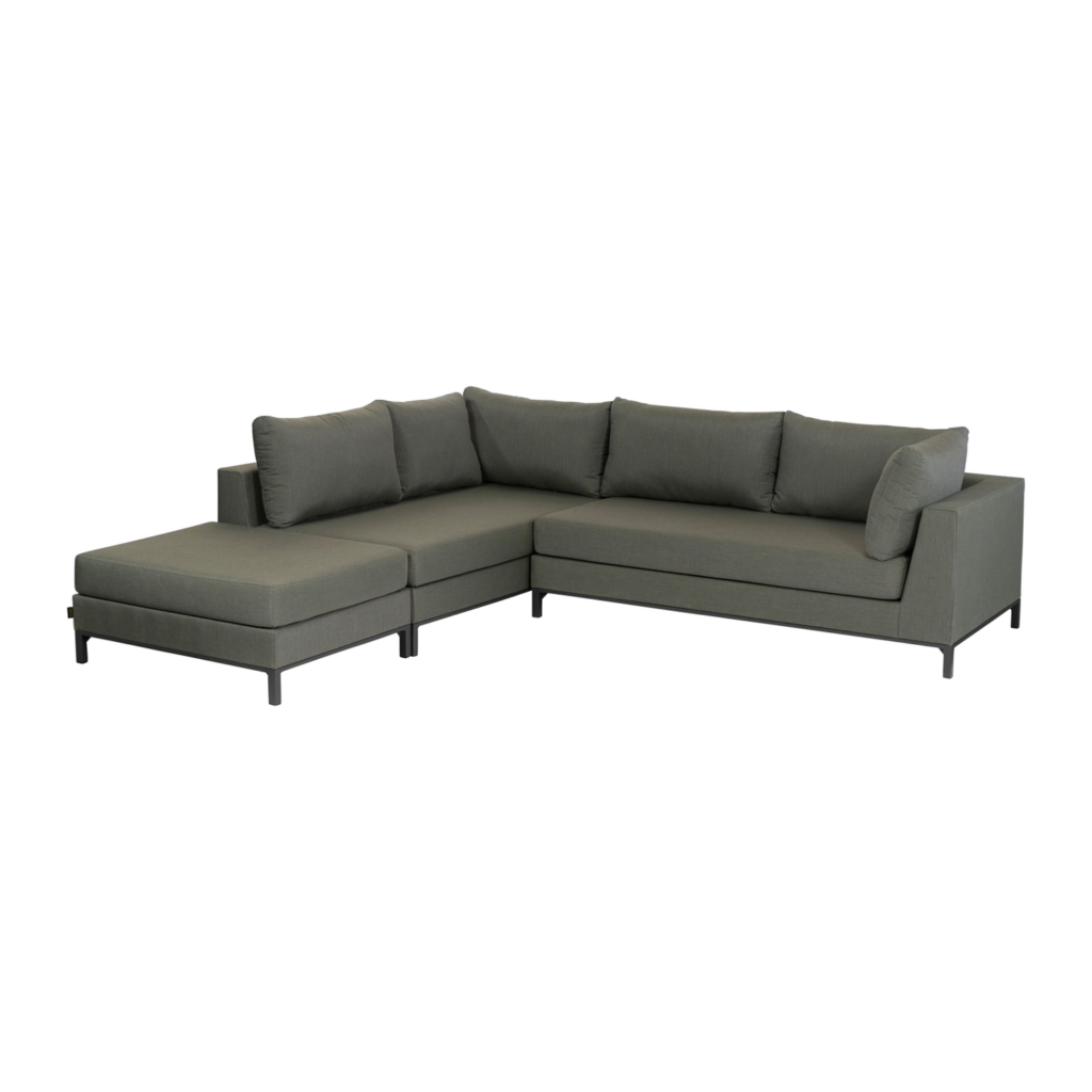 WOOOD - Sicilie Have loungesæt, Venstre, Grøn, 262x246 cm