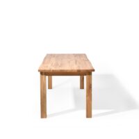 Rektangulært Sam spisebord m. naturlig kant - massivt egetræ, olieret (200x90)